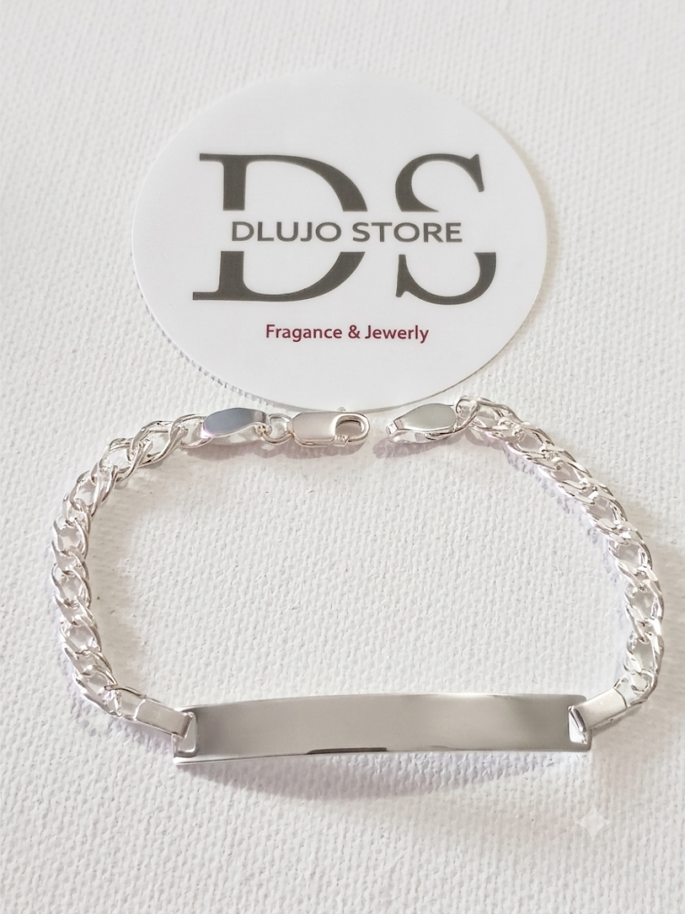 Pulsera de Identidad Doble Rombo – Calidad Italiana para Niños y Niñas