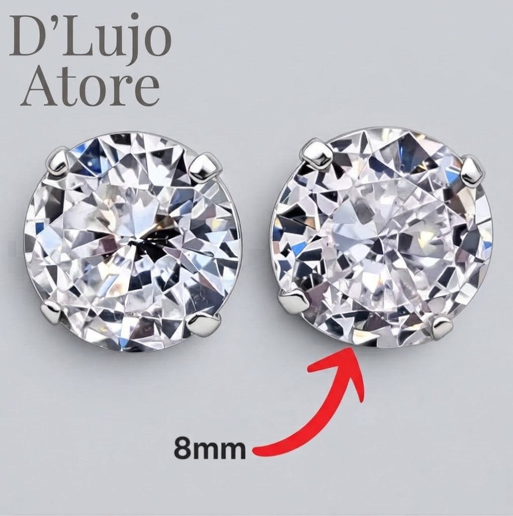 Aretes Diamantado Plata 925