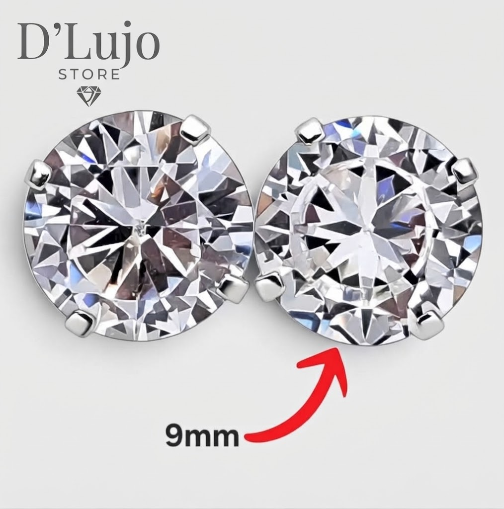 Aretes Diamantado Plata 925