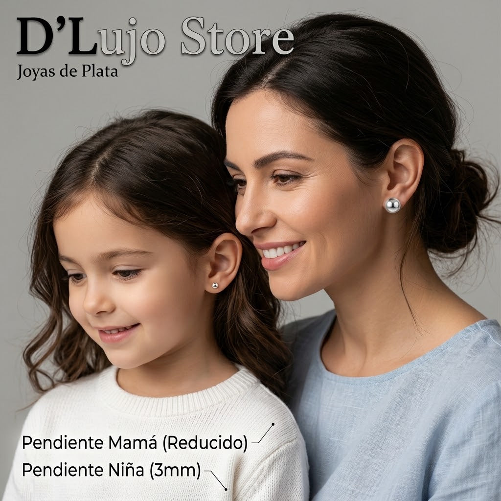 Aretes de Balin en Plata de Ley 925