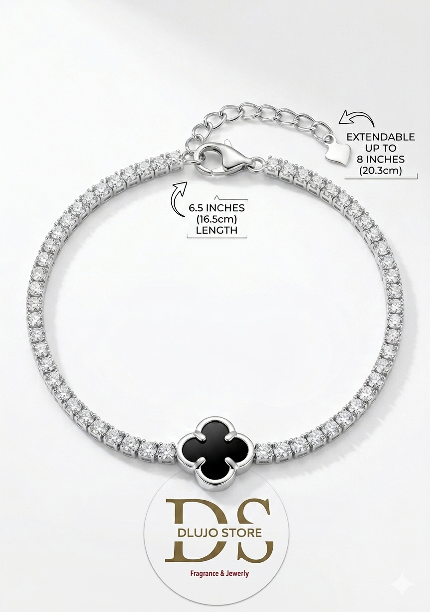 Pulsera Van Trébol Negro