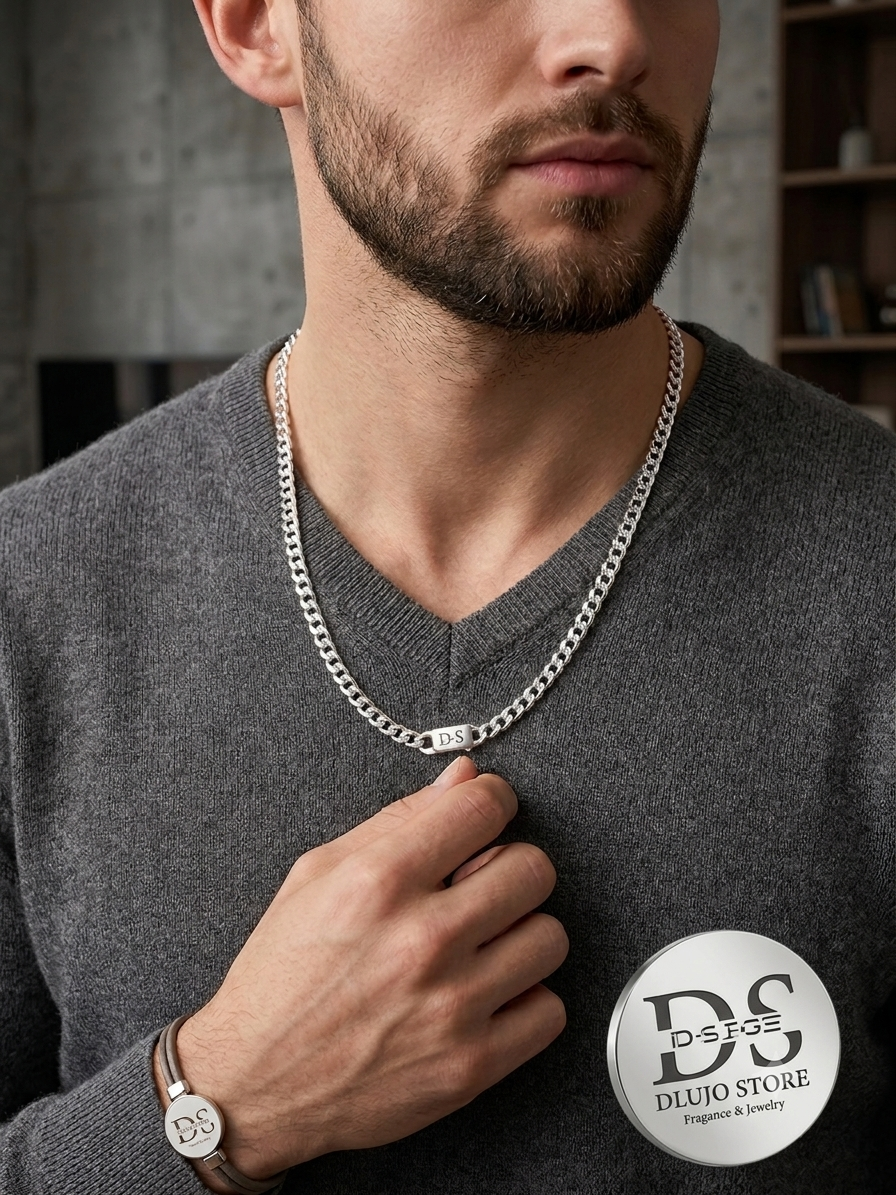 Cadena Cubana Diamantada Elegancia Minimalista y Versátil
