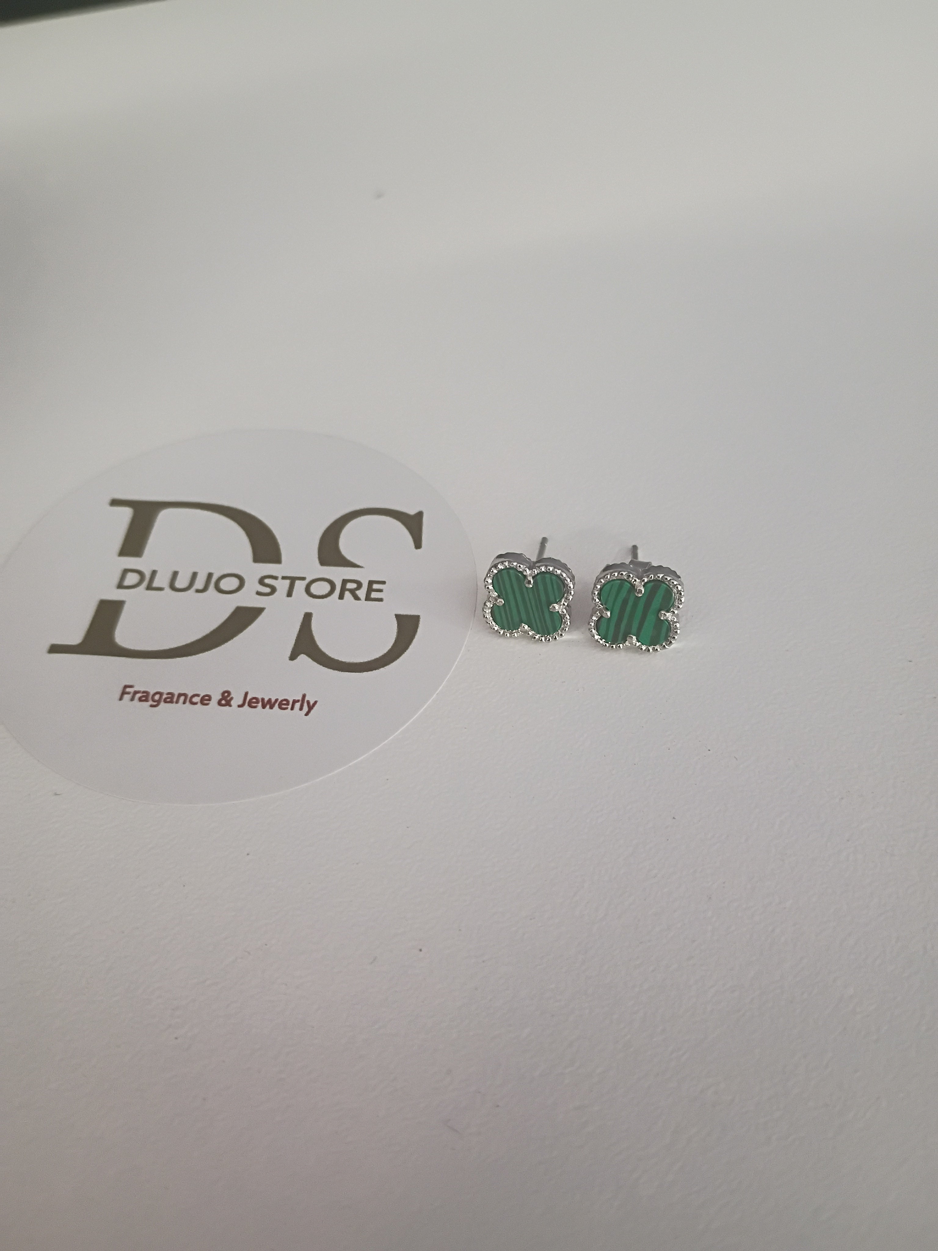 Aretes Van Trebol Verde