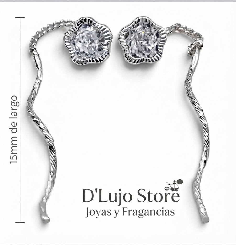 Aretes Pasantes Estilo "Canastita" y "Gota Clásica" en Plata 925