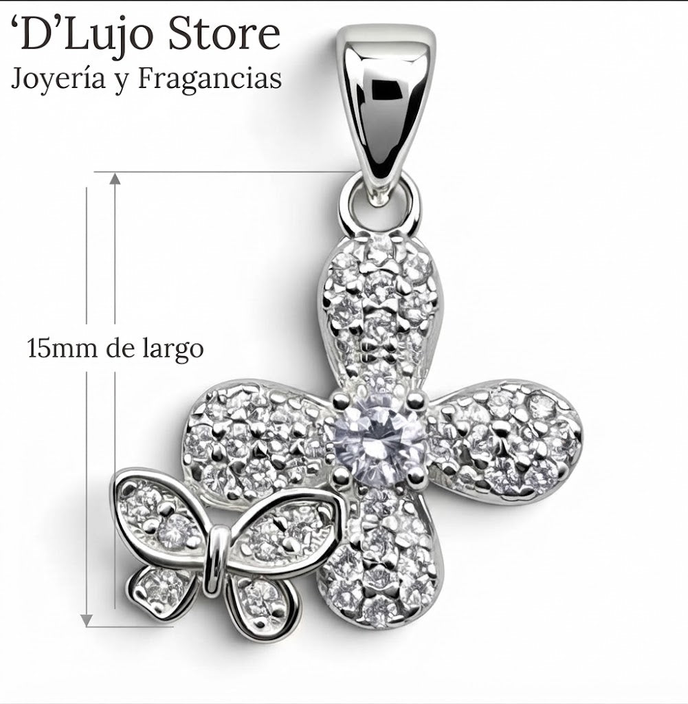 Set de Mariposas en Plata 925