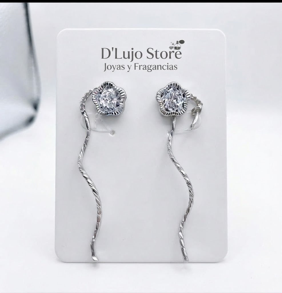 Aretes Pasantes Estilo "Canastita" y "Gota Clásica" en Plata 925