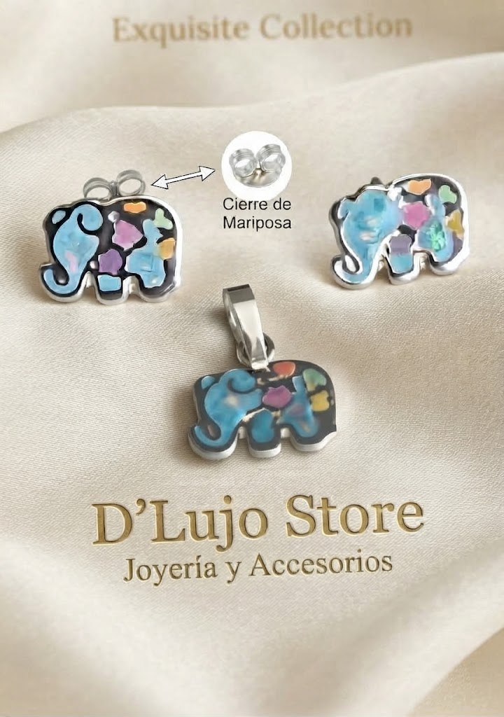 Set de Elefante Plata 925
