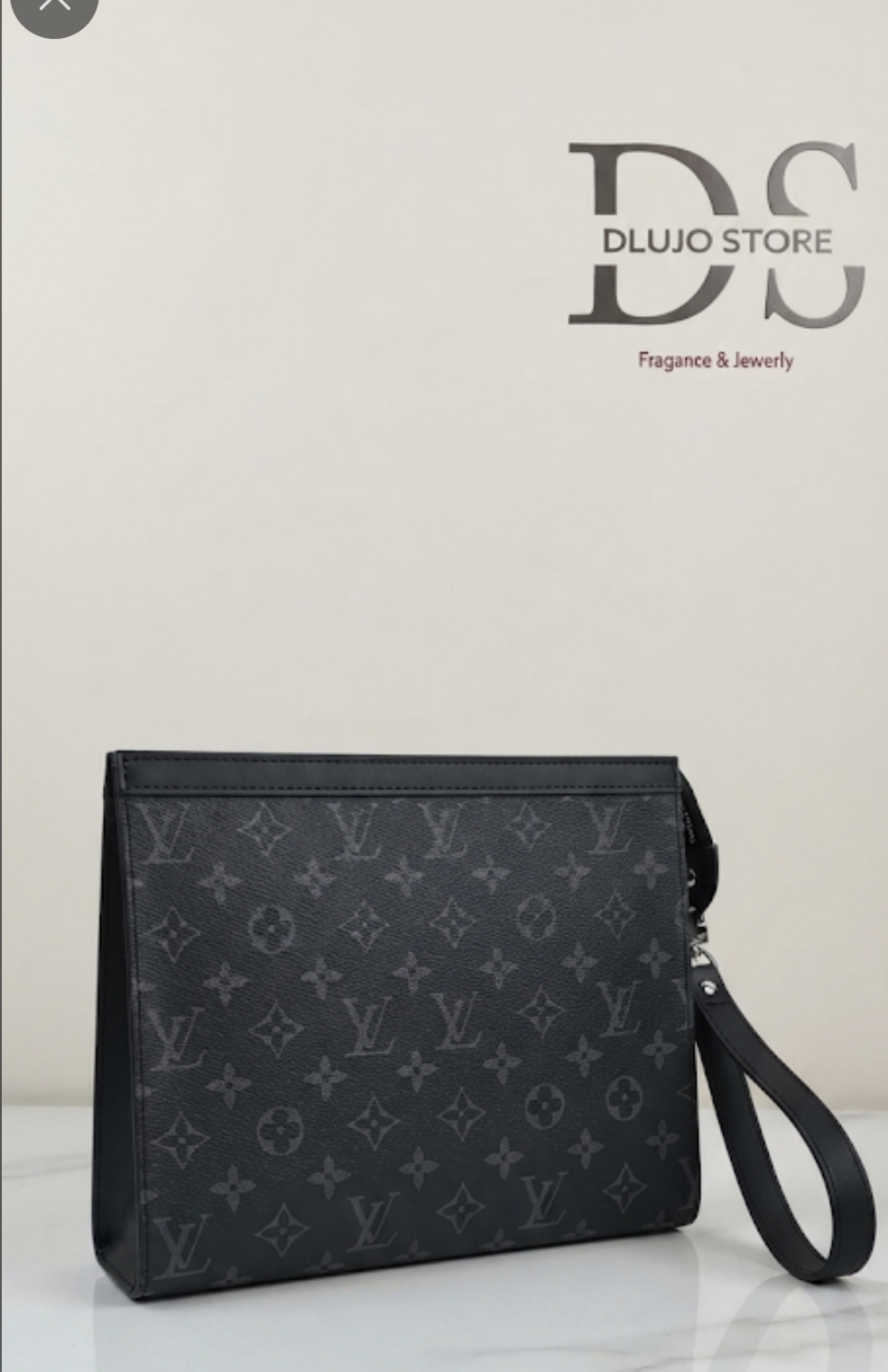 Cartera de Mano con Correa de Muñeca Monogram