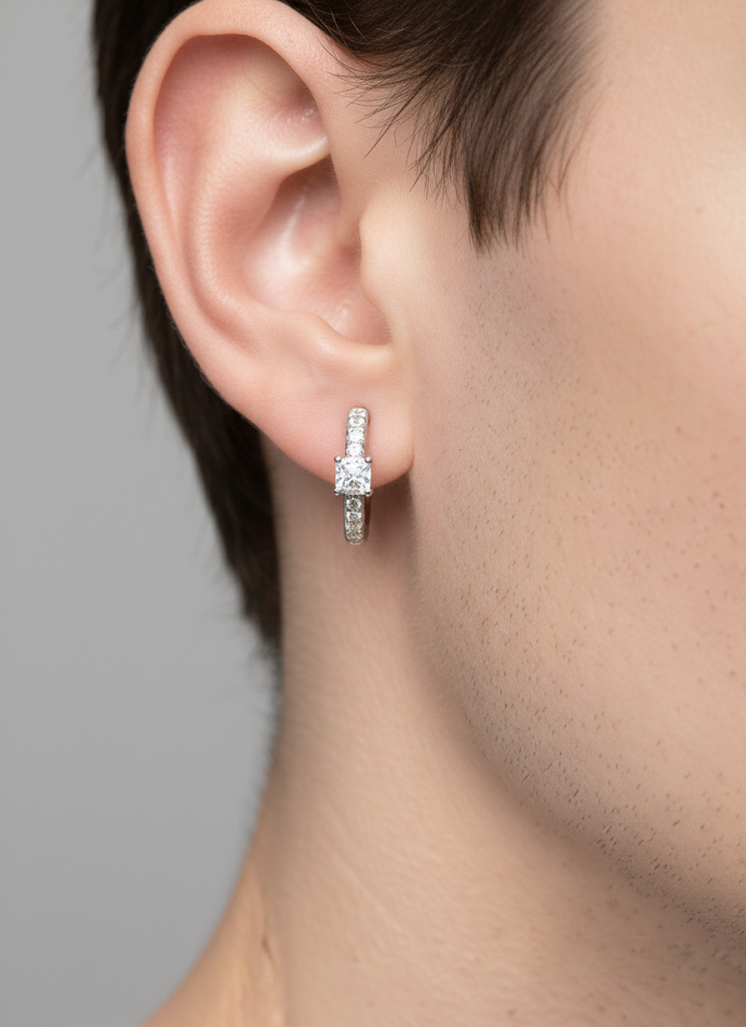 Argollas Huggies "Elegancia Minimalista" – Plata Ley 925