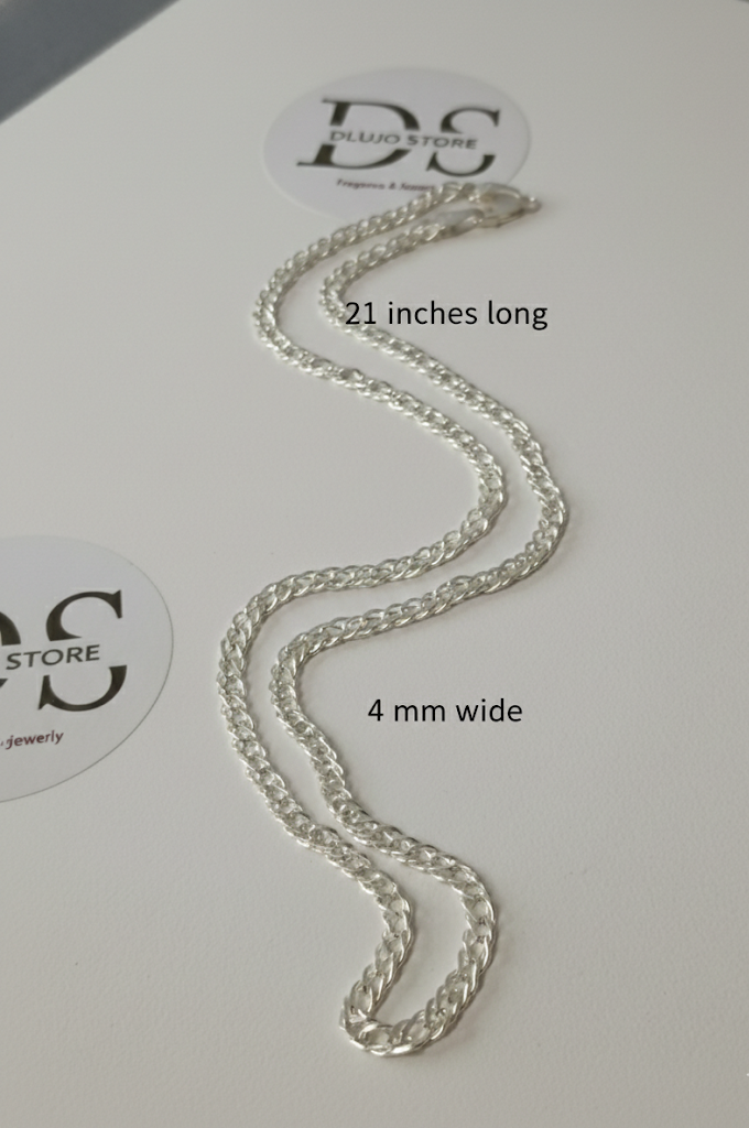 Triple Rhombus Chain in 925 Silver