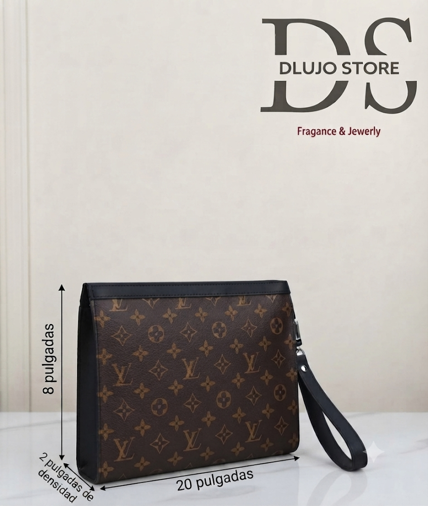 Cartera de Mano con Correa de Muñeca Monogram