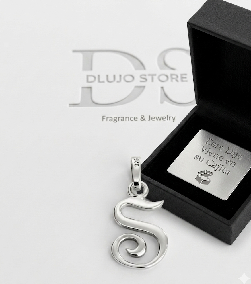Dije Personalizado Letra "S" en Plata 925