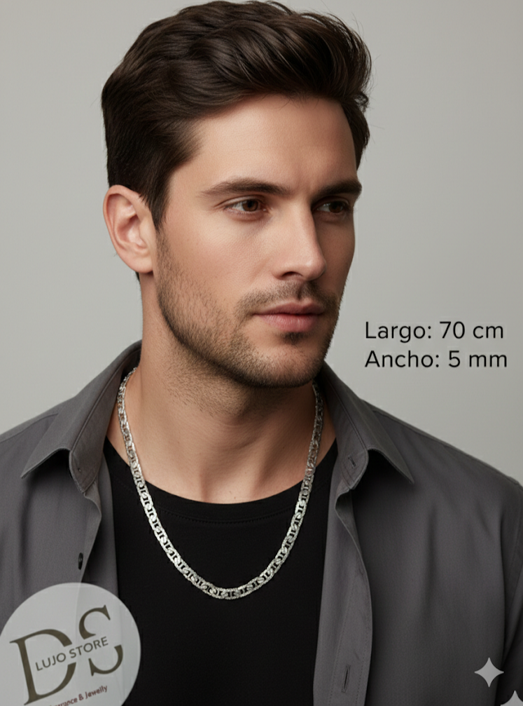 Cadena Estilo Gucci Diamantada en Plata 925