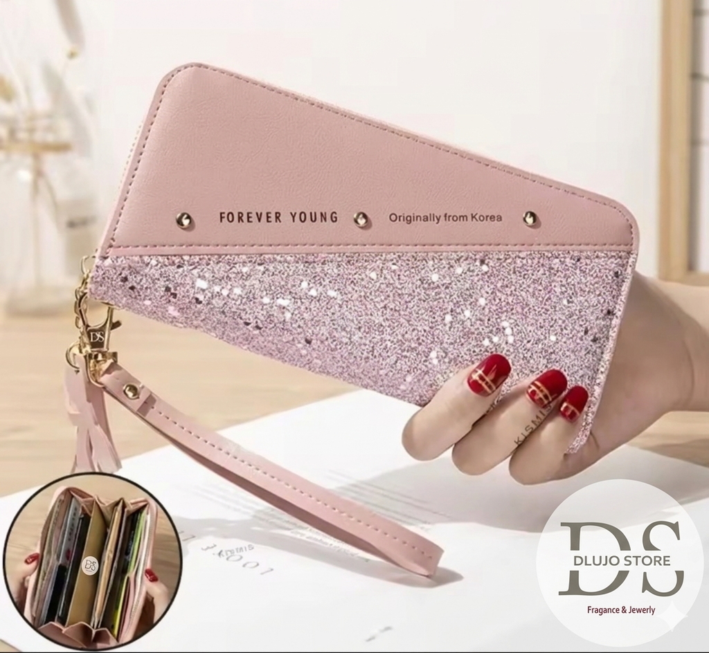 Colección Glitter & Glow: Cartera Larga Multifuncional